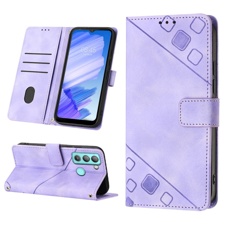 Custodia per telefono in pelle goffrata effetto pelle, For Tecno Camon 18i, For Tecno Pop 5 Go, For Tecno Pop 5 LTE, For Tecno Pop 5P