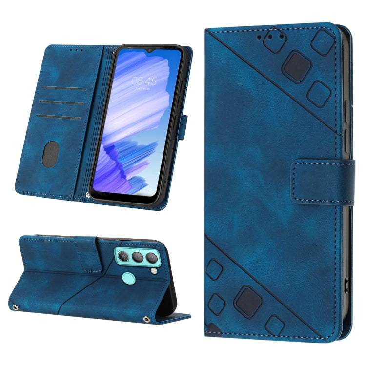 Custodia per telefono in pelle goffrata effetto pelle, For Tecno Camon 18i, For Tecno Pop 5 Go, For Tecno Pop 5 LTE, For Tecno Pop 5P