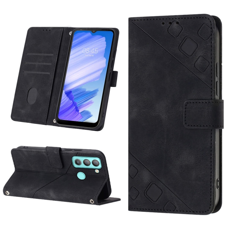 Custodia per telefono in pelle goffrata effetto pelle, For Tecno Camon 18i, For Tecno Pop 5 Go, For Tecno Pop 5 LTE, For Tecno Pop 5P