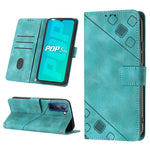 Custodia per telefono in pelle goffrata effetto pelle, For Tecno Camon 18i, For Tecno Pop 5 Go, For Tecno Pop 5 LTE, For Tecno Pop 5P