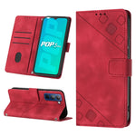Custodia per telefono in pelle goffrata effetto pelle, For Tecno Camon 18i, For Tecno Pop 5 Go, For Tecno Pop 5 LTE, For Tecno Pop 5P