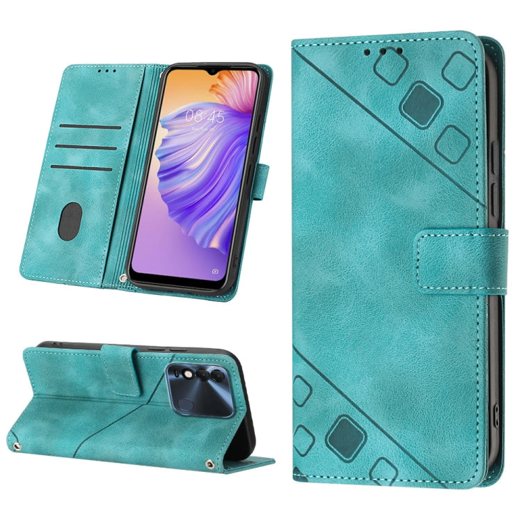 Custodia per telefono in pelle goffrata effetto pelle, For Tecno Pova 2, For Tecno Pova Neo, For Tecno Spark 8, For Tecno Spark 8P
