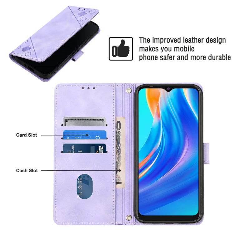 Custodia per telefono in pelle goffrata effetto pelle, For Tecno Spark Go 2021, For Tecno Spark Go 2022
