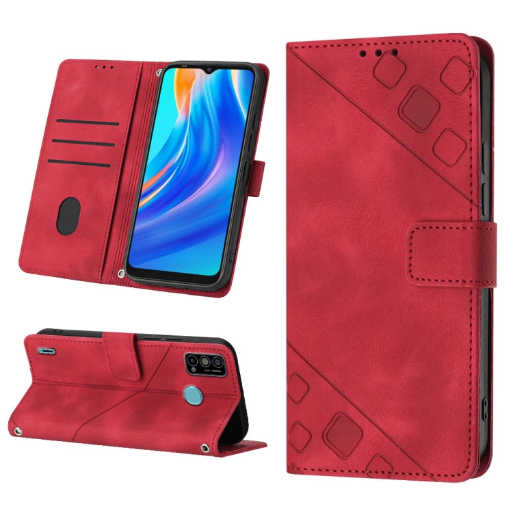 Custodia per telefono in pelle goffrata effetto pelle, For Tecno Spark Go 2021, For Tecno Spark Go 2022
