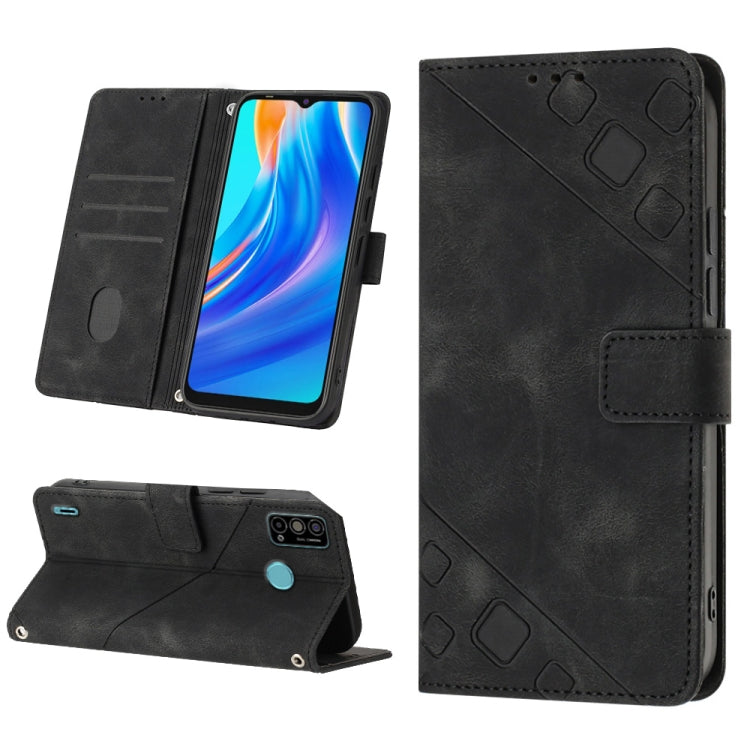 Custodia per telefono in pelle goffrata effetto pelle, For Tecno Spark Go 2021, For Tecno Spark Go 2022