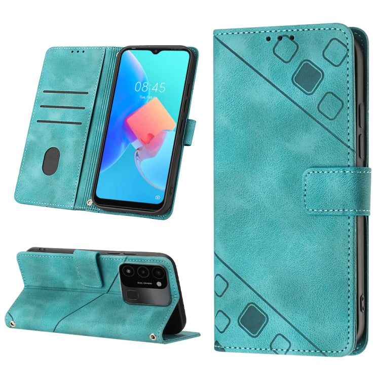 Custodia per telefono in pelle goffrata effetto pelle, For Tecno Spark Go 2021, For Tecno Spark Go 2022