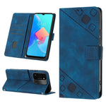 Custodia per telefono in pelle goffrata effetto pelle, For Tecno Spark Go 2021, For Tecno Spark Go 2022