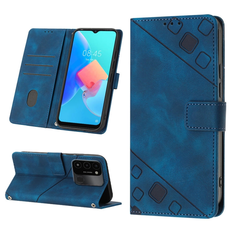 Custodia per telefono in pelle goffrata effetto pelle, For Tecno Spark Go 2021, For Tecno Spark Go 2022