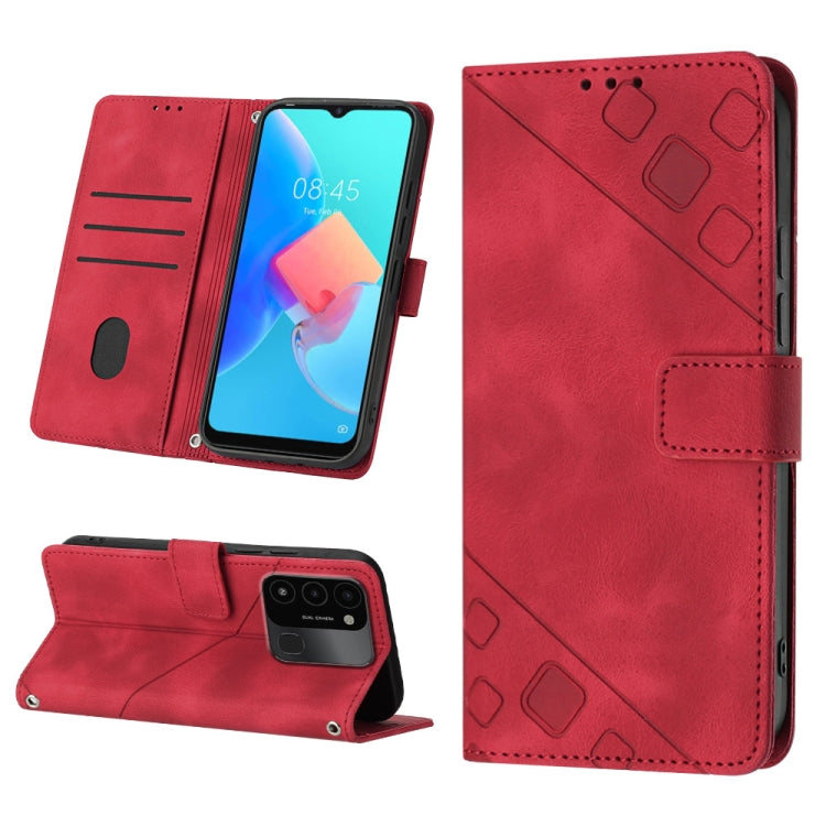 Custodia per telefono in pelle goffrata effetto pelle, For Tecno Spark Go 2021, For Tecno Spark Go 2022