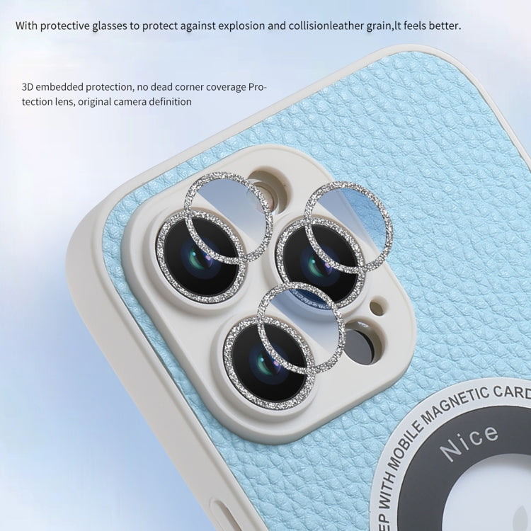 Custodia per telefono magnetica MagSafe con lente glitterata, For iPhone 13 Pro Max, For iPhone 13 Pro, For iPhone 13, For iPhone 12 Pro Max