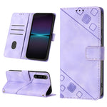 Custodia per telefono in pelle goffrata effetto pelle, For Sony Xperia 1 IV, For Sony Xperia 5 IV, For Sony Xperia 10 IV, For OPPO A78