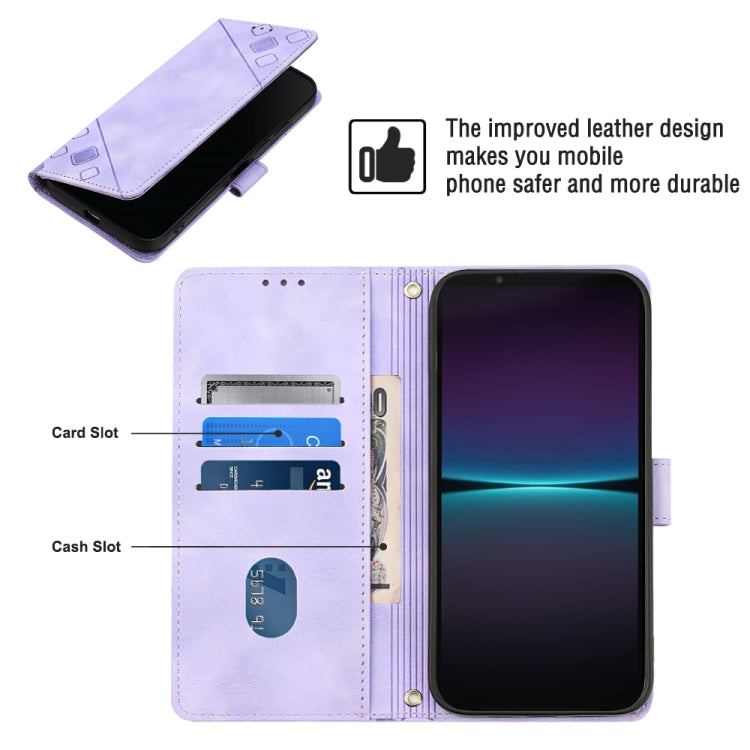 Custodia per telefono in pelle goffrata effetto pelle, For Sony Xperia 1 IV, For Sony Xperia 5 IV, For Sony Xperia 10 IV, For OPPO A78