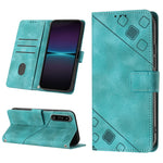 Custodia per telefono in pelle goffrata effetto pelle, For Sony Xperia 1 IV, For Sony Xperia 5 IV, For Sony Xperia 10 IV, For OPPO A78