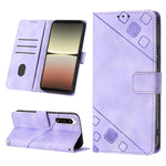 Custodia per telefono in pelle goffrata effetto pelle, For Sony Xperia 1 IV, For Sony Xperia 5 IV, For Sony Xperia 10 IV, For OPPO A78