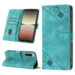 Custodia per telefono in pelle goffrata effetto pelle, For Sony Xperia 1 IV, For Sony Xperia 5 IV, For Sony Xperia 10 IV, For OPPO A78