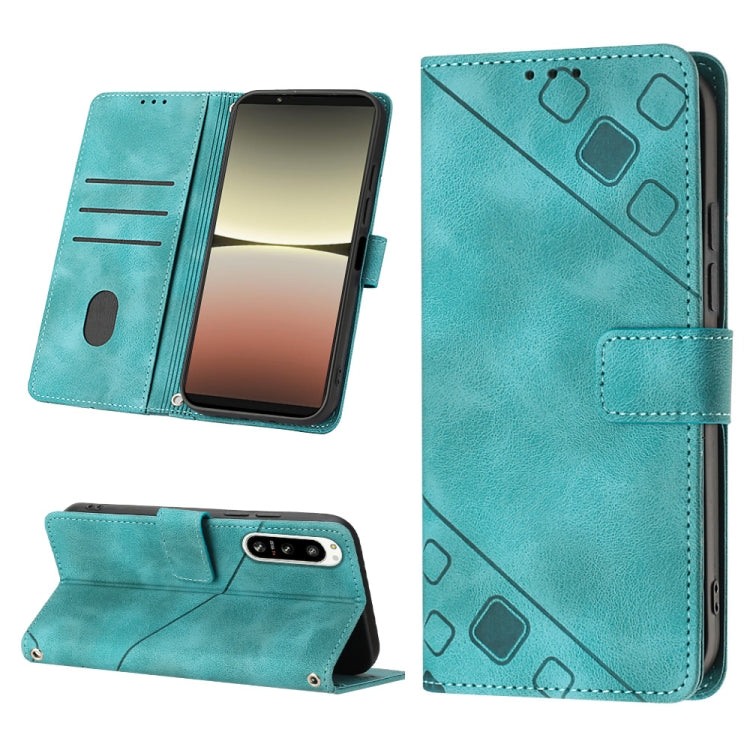 Custodia per telefono in pelle goffrata effetto pelle, For Sony Xperia 1 IV, For Sony Xperia 5 IV, For Sony Xperia 10 IV, For OPPO A78