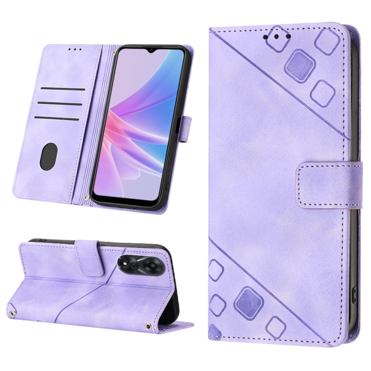 Custodia per telefono in pelle goffrata effetto pelle, For Sony Xperia 1 IV, For Sony Xperia 5 IV, For Sony Xperia 10 IV, For OPPO A78