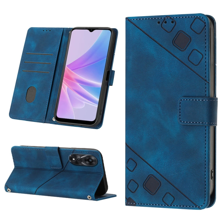 Custodia per telefono in pelle goffrata effetto pelle, For Sony Xperia 1 IV, For Sony Xperia 5 IV, For Sony Xperia 10 IV, For OPPO A78