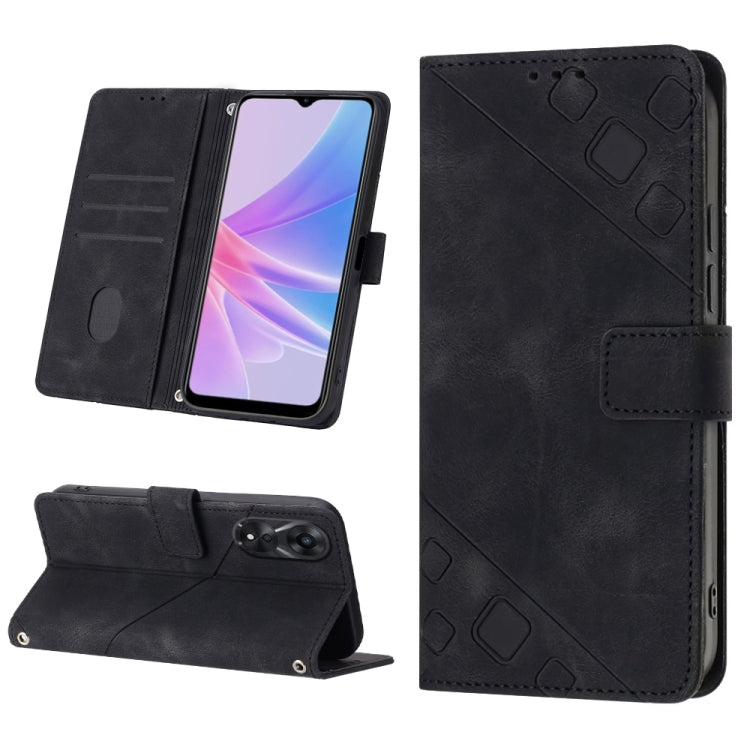 Custodia per telefono in pelle goffrata effetto pelle, For Sony Xperia 1 IV, For Sony Xperia 5 IV, For Sony Xperia 10 IV, For OPPO A78