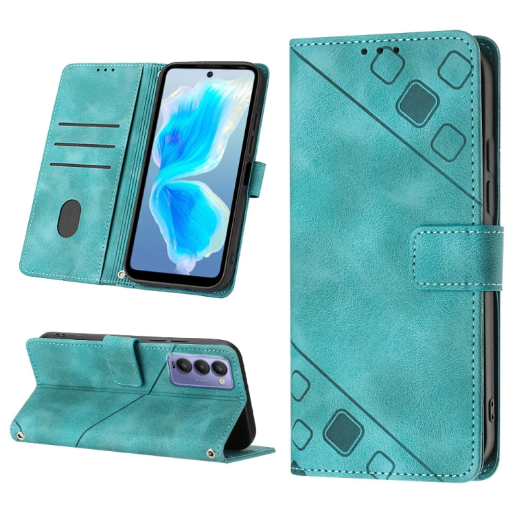 Custodia per telefono in pelle goffrata effetto pelle, For Tecno Camon 18 / 18 P, For Tecno Camon 18 Premier, For Tecno Camon 19, For Tecno Camon 19 Neo