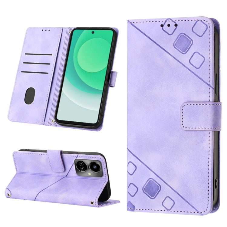 Custodia per telefono in pelle goffrata effetto pelle, For Tecno Camon 18 / 18 P, For Tecno Camon 18 Premier, For Tecno Camon 19, For Tecno Camon 19 Neo