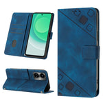 Custodia per telefono in pelle goffrata effetto pelle, For Tecno Camon 18 / 18 P, For Tecno Camon 18 Premier, For Tecno Camon 19, For Tecno Camon 19 Neo