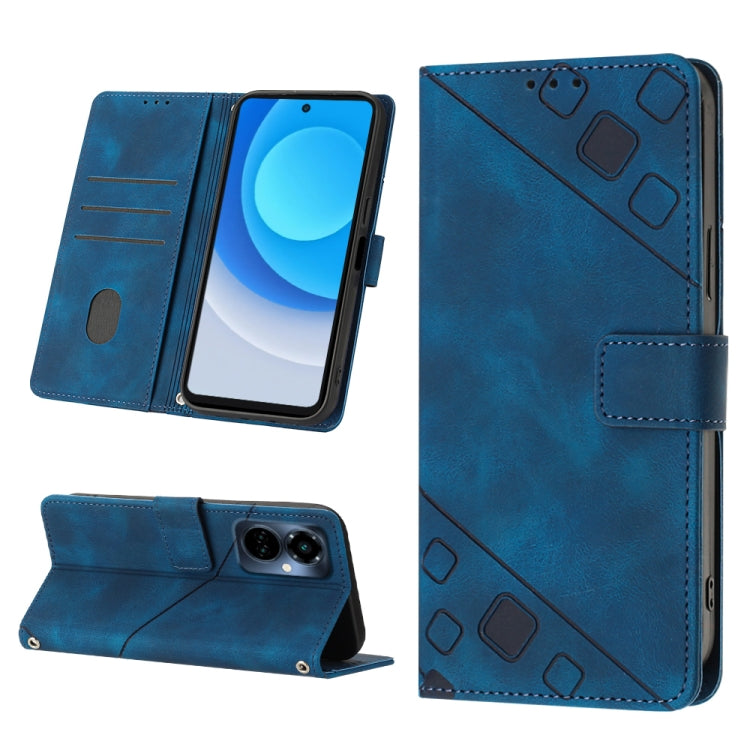 Custodia per telefono in pelle goffrata effetto pelle, For Tecno Camon 19 Pro 5G, For Tecno Pop 6, For Tecno Pop 6 Pro, For Tecno Pova 3 LE7
