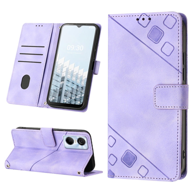 Custodia per telefono in pelle goffrata effetto pelle, For Tecno Camon 19 Pro 5G, For Tecno Pop 6, For Tecno Pop 6 Pro, For Tecno Pova 3 LE7