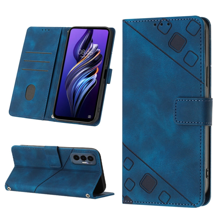 Custodia per telefono in pelle goffrata effetto pelle, For Tecno Camon 19 Pro 5G, For Tecno Pop 6, For Tecno Pop 6 Pro, For Tecno Pova 3 LE7