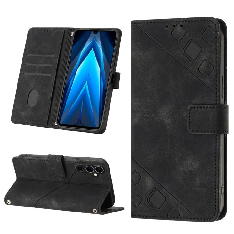 Custodia per telefono in pelle goffrata effetto pelle, For Tecno Pova 4 LG7n, For Tecno Pova Neo 2 LG6n, For Tecno Pova 4 Pro LG8n, For Tecno Spark 9 KG5p
