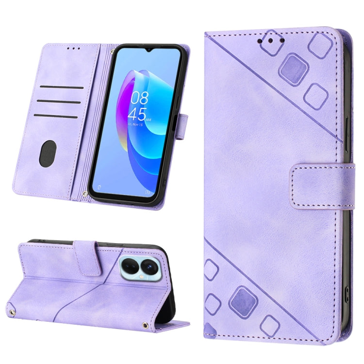 Custodia per telefono in pelle goffrata effetto pelle, For Tecno Spark 9 Pro / Spark 9T