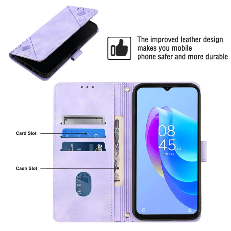 Custodia per telefono in pelle goffrata effetto pelle, For Tecno Spark 9 Pro / Spark 9T