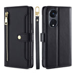 Custodia per telefono in pelle con portafoglio con cerniera a tracolla, For Motorola Moto G53 5G/G13 4G/G23 4G, For Motorola Moto G73 5G, For OPPO Reno8 T 5G/A1 Pro 5G, For Kyocera Android One S10