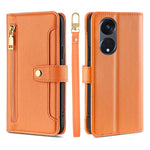 Custodia per telefono in pelle con portafoglio con cerniera a tracolla, For Motorola Moto G53 5G/G13 4G/G23 4G, For Motorola Moto G73 5G, For OPPO Reno8 T 5G/A1 Pro 5G, For Kyocera Android One S10