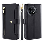 Custodia per telefono in pelle con portafoglio con cerniera a tracolla, For OnePlus Ace 2/11R