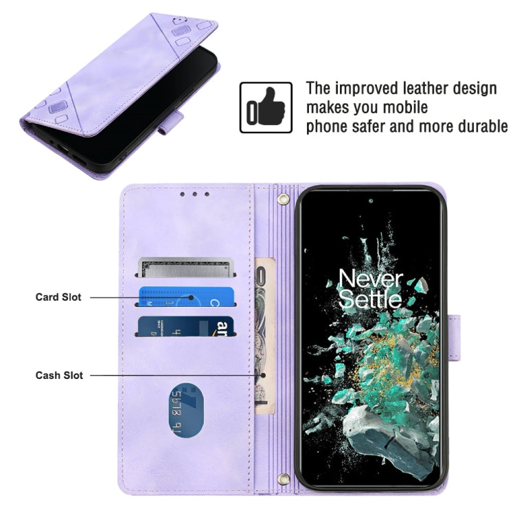 Custodia per telefono in pelle goffrata effetto pelle, For OnePlus 10T 5G, For OnePlus ACE 5G, For OnePlus Nord 2T 5G, For OnePlus Nord CE 2 5G