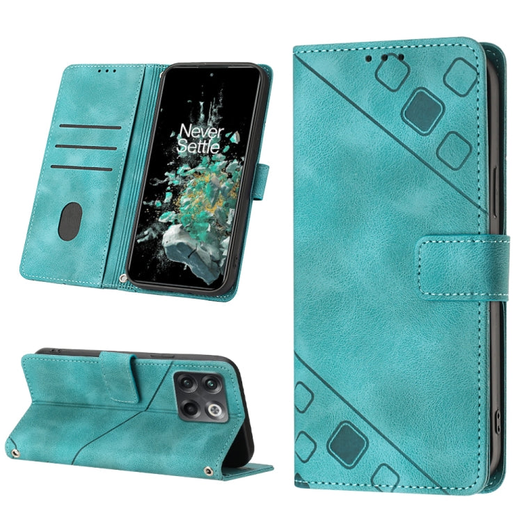 Custodia per telefono in pelle goffrata effetto pelle, For OnePlus 10T 5G, For OnePlus ACE 5G, For OnePlus Nord 2T 5G, For OnePlus Nord CE 2 5G
