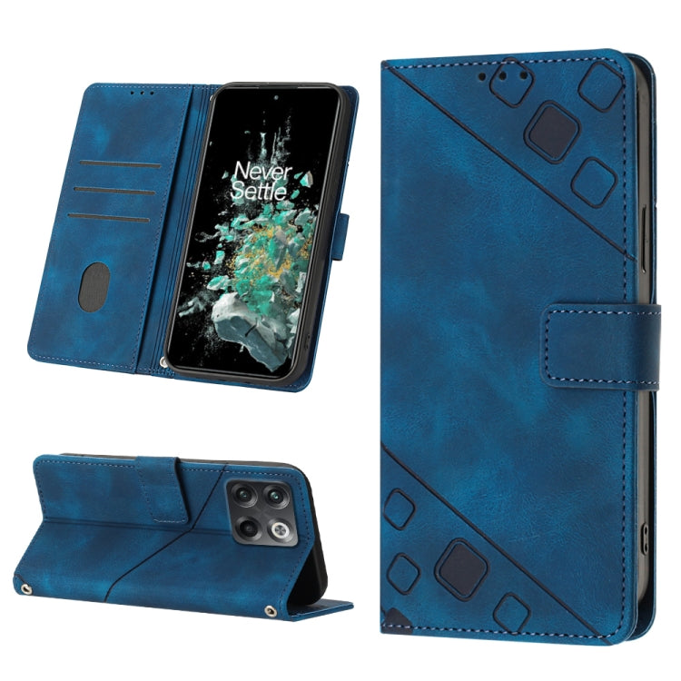 Custodia per telefono in pelle goffrata effetto pelle, For OnePlus 10T 5G, For OnePlus ACE 5G, For OnePlus Nord 2T 5G, For OnePlus Nord CE 2 5G