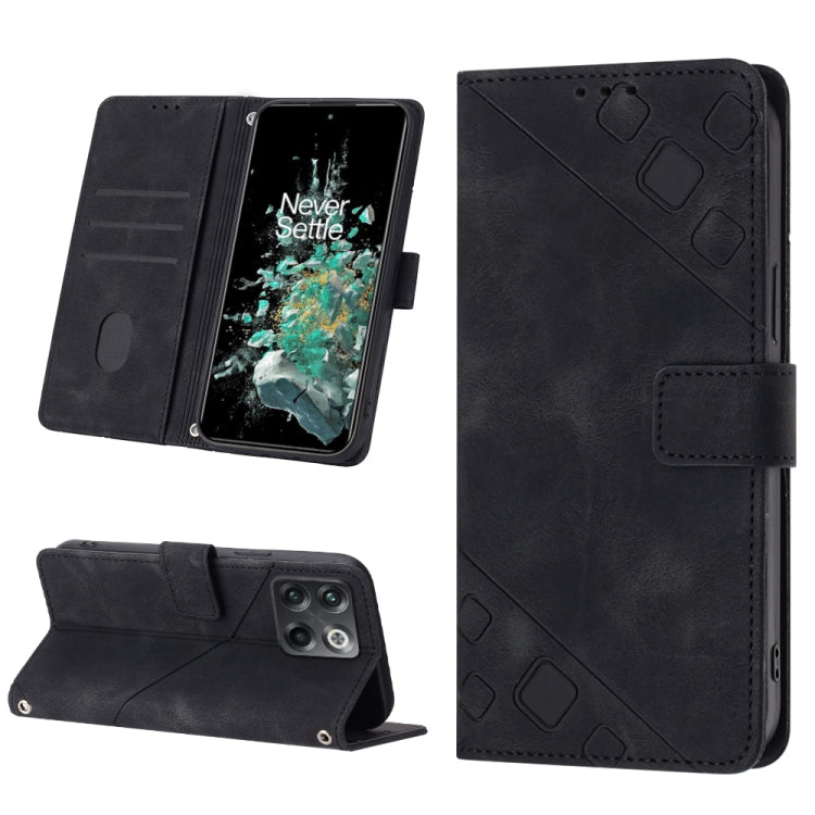 Custodia per telefono in pelle goffrata effetto pelle, For OnePlus 10T 5G, For OnePlus ACE 5G, For OnePlus Nord 2T 5G, For OnePlus Nord CE 2 5G