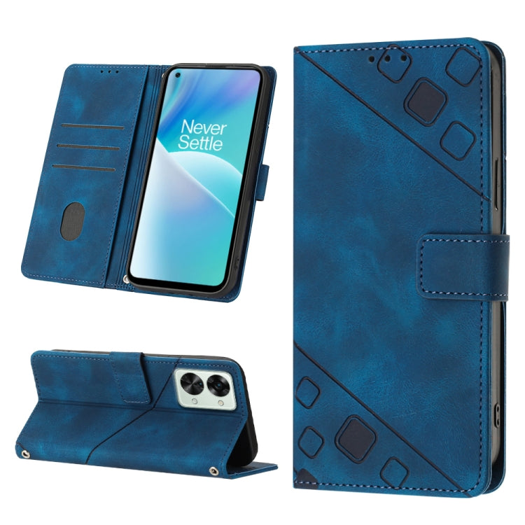 Custodia per telefono in pelle goffrata effetto pelle, For OnePlus 10T 5G, For OnePlus ACE 5G, For OnePlus Nord 2T 5G, For OnePlus Nord CE 2 5G