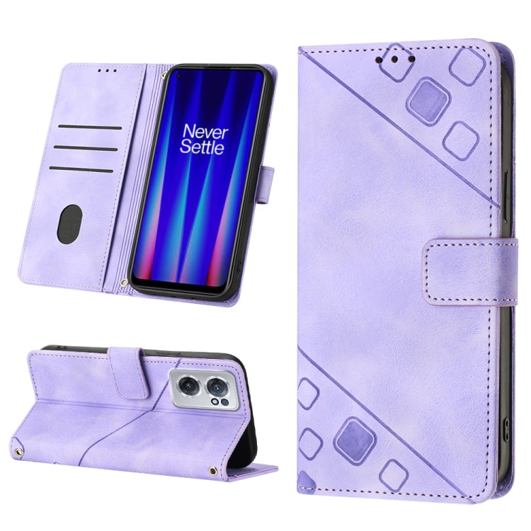Custodia per telefono in pelle goffrata effetto pelle, For OnePlus 10T 5G, For OnePlus ACE 5G, For OnePlus Nord 2T 5G, For OnePlus Nord CE 2 5G