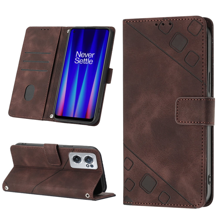 Custodia per telefono in pelle goffrata effetto pelle, For OnePlus 10T 5G, For OnePlus ACE 5G, For OnePlus Nord 2T 5G, For OnePlus Nord CE 2 5G