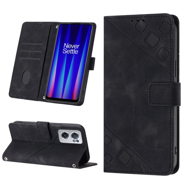Custodia per telefono in pelle goffrata effetto pelle, For OnePlus 10T 5G, For OnePlus ACE 5G, For OnePlus Nord 2T 5G, For OnePlus Nord CE 2 5G