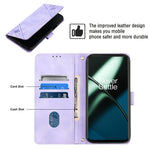 Custodia per telefono in pelle goffrata effetto pelle, For OnePlus 11, For OnePlus Nord CE 3 5G, For OnePlus Nord N20 5G, For OnePlus 10 Pro 5G