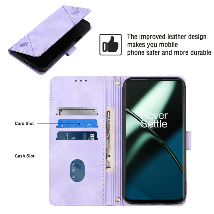 Custodia per telefono in pelle goffrata effetto pelle, For OnePlus 11, For OnePlus Nord CE 3 5G, For OnePlus Nord N20 5G, For OnePlus 10 Pro 5G