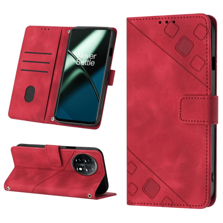 Custodia per telefono in pelle goffrata effetto pelle, For OnePlus 11, For OnePlus Nord CE 3 5G, For OnePlus Nord N20 5G, For OnePlus 10 Pro 5G