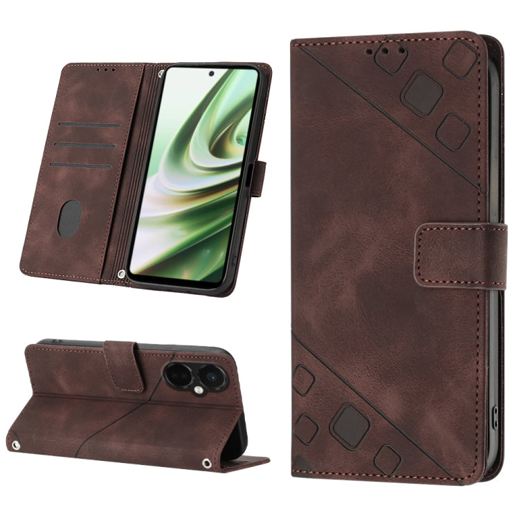 Custodia per telefono in pelle goffrata effetto pelle, For OnePlus 11, For OnePlus Nord CE 3 5G, For OnePlus Nord N20 5G, For OnePlus 10 Pro 5G