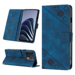 Custodia per telefono in pelle goffrata effetto pelle, For OnePlus 11, For OnePlus Nord CE 3 5G, For OnePlus Nord N20 5G, For OnePlus 10 Pro 5G