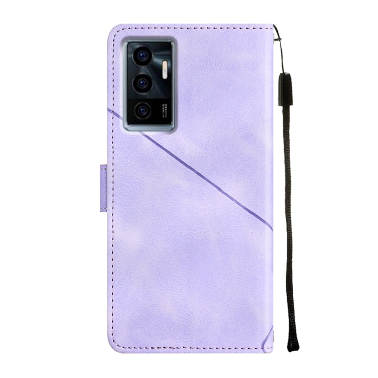 Custodia per telefono in pelle goffrata effetto pelle, For vivo S10e 5G / V23e 4G&5G / Y75 4G, For vivo V20 / V21e 4G / Y73 2021, For vivo Y02s, For vivo Y15s 2021 / Y15a