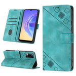 Custodia per telefono in pelle goffrata effetto pelle, For vivo S10e 5G / V23e 4G&5G / Y75 4G, For vivo V20 / V21e 4G / Y73 2021, For vivo Y02s, For vivo Y15s 2021 / Y15a